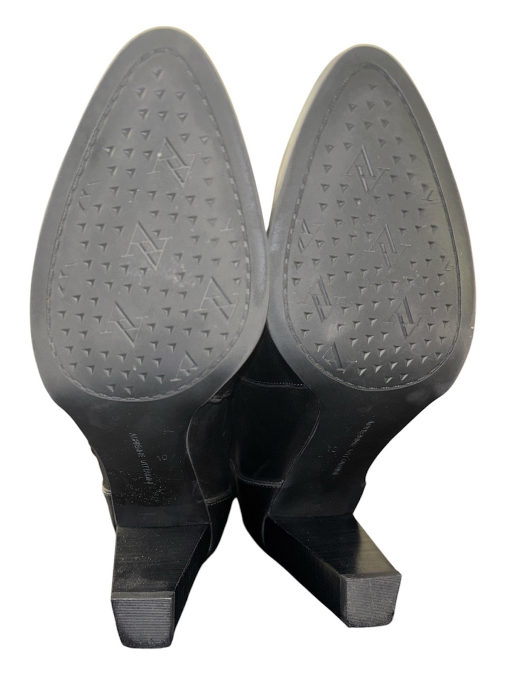 ADRIENNE VITTADINI Taki Soft Calf Black Leather Booties with Side Zipper Details - Picture 7 of 9